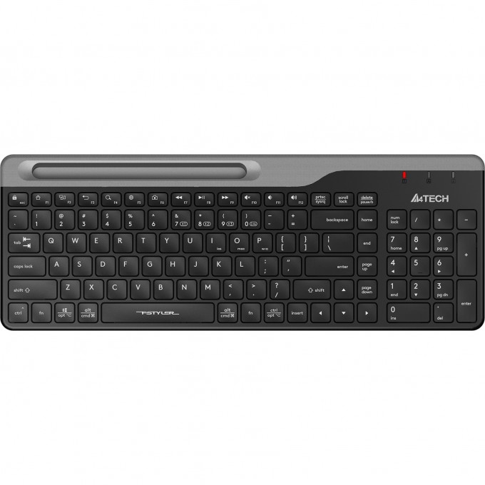 Клавиатура A4TECH FSTYLER FBK25 MULTIMEDIA SLIM BLUETOOTH RADIO USB черно-серая FBK25 BLACK Клавиатура A4TECH FSTYLER FBK25 MULTIMEDIA SLIM BLUETOOTH RADIO USB черно-серая FBK25 BLACK