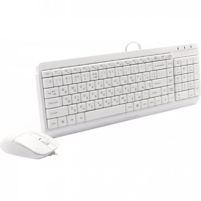Клавиатура + мышь A4TECH BLOODY FSTYLER F1512 USB белые F1512 WHITE Клавиатура + мышь A4TECH BLOODY FSTYLER F1512 USB белые F1512 WHITE