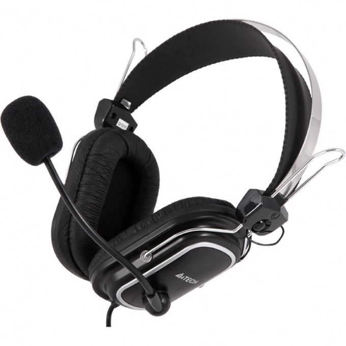 Наушники с микрофоном A4TECH BLOODY 2.5м мониторные оголовье черные HS-50 Наушники с микрофоном A4TECH BLOODY 2.5м мониторные оголовье черные HS-50