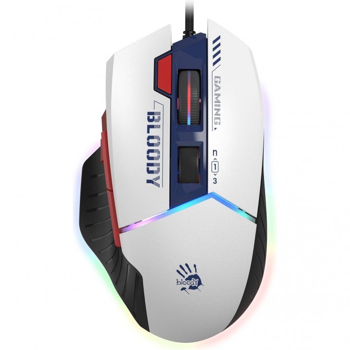 Мышь A4TECH BLOODY W95 MAX SPORTS оптическая 12000dpi USB синий/белый W95 MAX SPORTS NAVY Мышь A4TECH BLOODY W95 MAX SPORTS оптическая 12000dpi USB синий/белый W95 MAX SPORTS NAVY