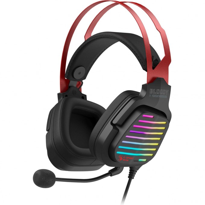 Наушники с микрофоном A4TECH BLOODY G560 черный/красный 2м мониторные оголовье () G560 SPORTS RED Наушники с микрофоном A4TECH BLOODY G560 черный/красный 2м мониторные оголовье () G560 SPORTS RED